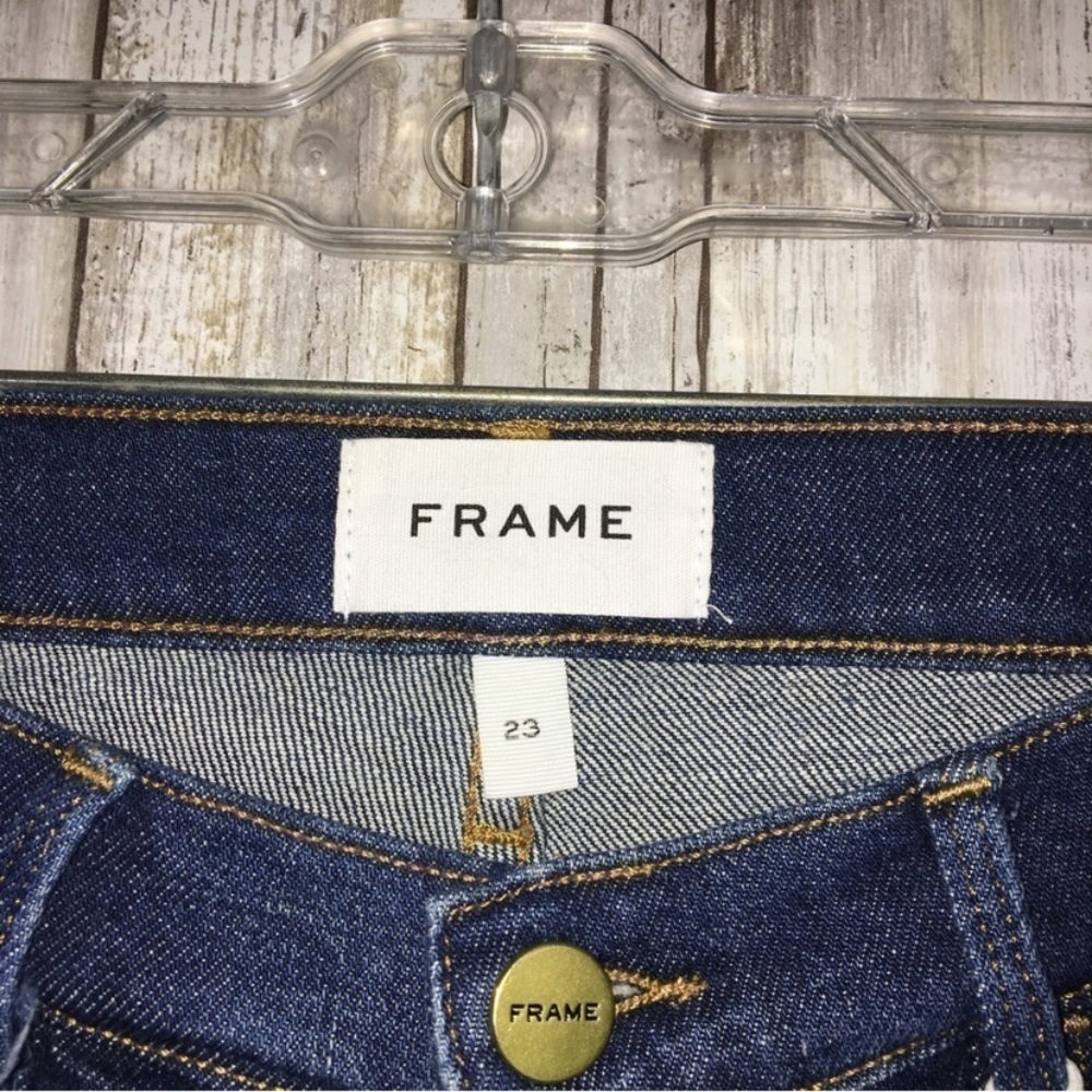 NWT FRAME Le Garçon Mid Rise Medium Wash Straight Leg Denim - Picture 4 of 11